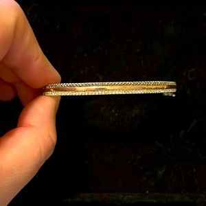 Judith Jack 2 tone cuff rose and silver 🌟